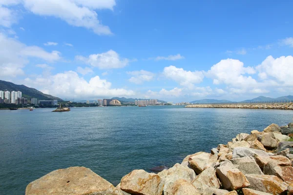 낮에 홍콩에서 해안 풍경, — 스톡 사진