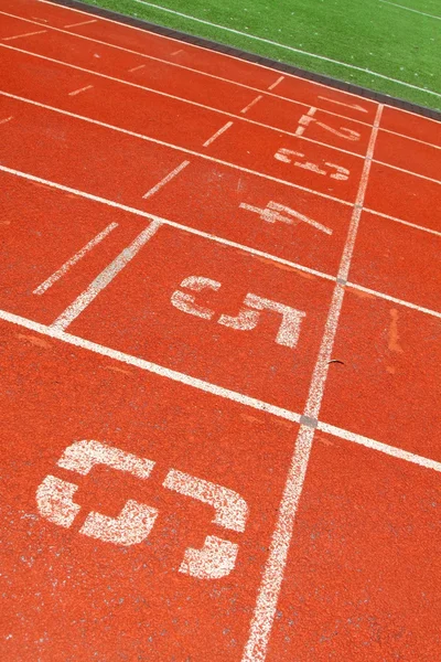 Running track for athletes — Stock Photo, Image