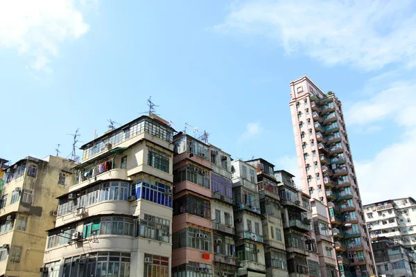 Hong Kong edificios abarrotados — Foto de Stock