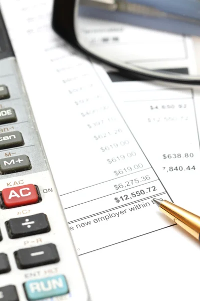 Accounting and charts — Zdjęcie stockowe