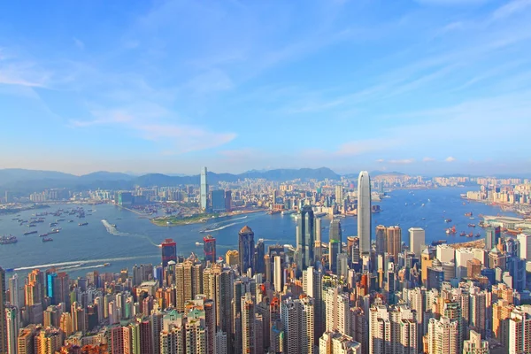 Χονγκ Κονγκ θέα στο χρόνο ημέρας — Φωτογραφία Αρχείου