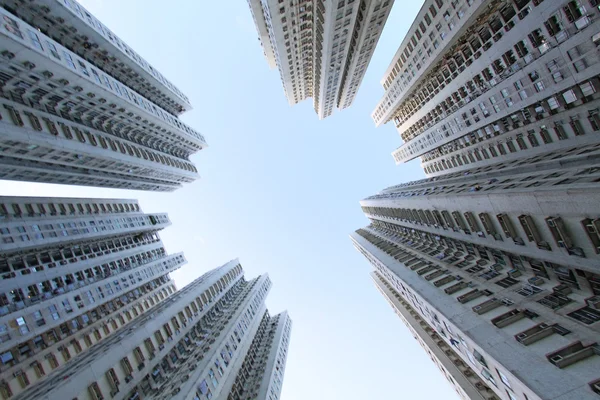 Bloques de apartamentos en Hong Kong — Foto de Stock
