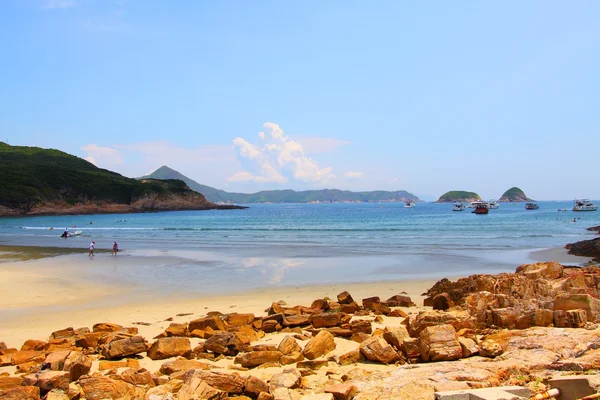 Krásná pláž v hong Kongu na letní čas — Stock fotografie