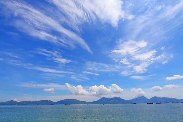 沿海岸线在香港的美丽海景 — 图库照片