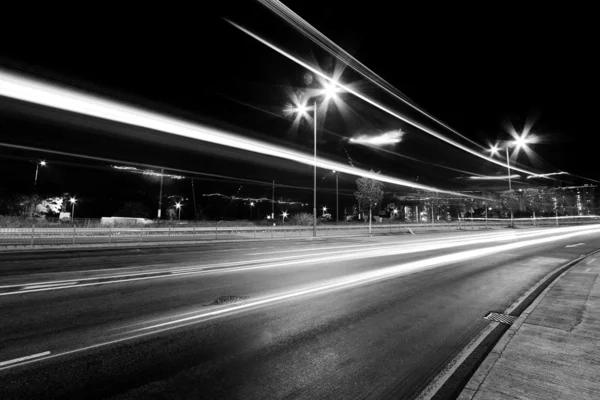 Stock image Traffic in Hong Kong at night