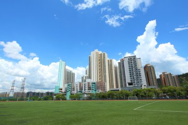 şehir merkezinde hong Kong'daki Tuen mun