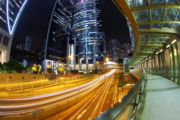 -東洋の真珠の都市の中心市街地の交通： 香港. — ストック写真