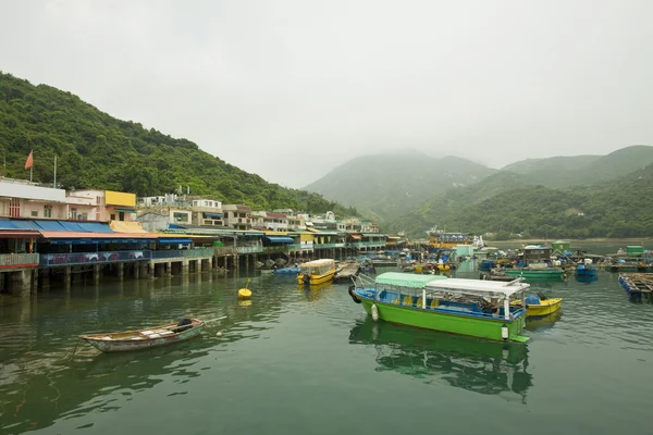 Wioska rybacka w hong Kongu, lamma island — Zdjęcie stockowe