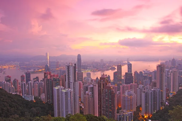 Matahari terbit di Hong Kong — Stok Foto