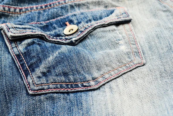 Ladies jeans pocket — Stock Photo, Image