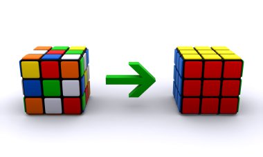 Rubik's cubes clipart