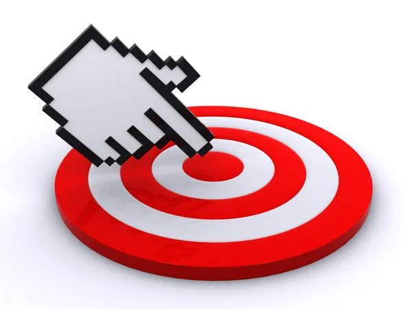 Cursor and target — Stock Photo, Image