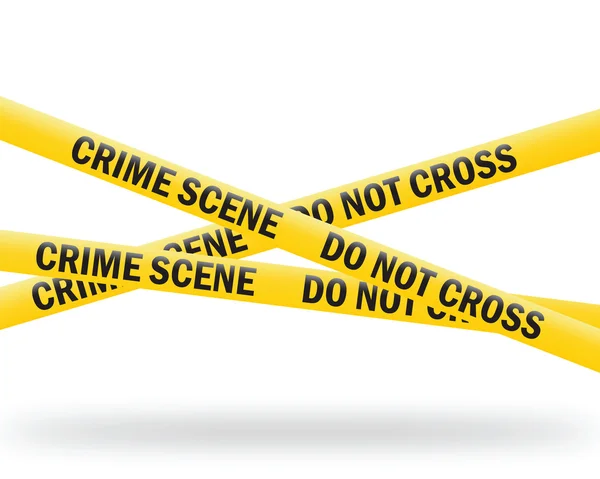 Crime scene tape — Stock Vector