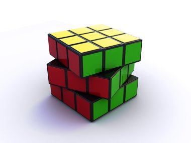 Rubik's cube clipart