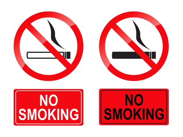 ไม่มีป้ายสูบบุหรี่ — ภาพเวกเตอร์สต็อก