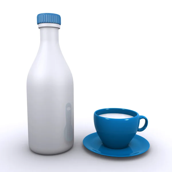 Melk (3d render) — Stockfoto