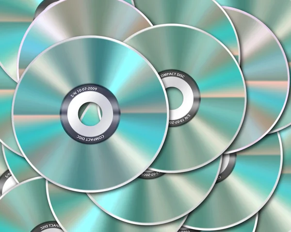 Discos de CD / DVD — Fotografia de Stock