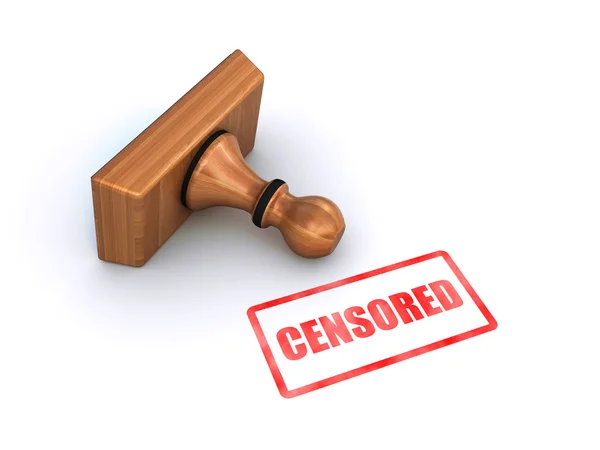 Stempel gecensureerd — Stockfoto