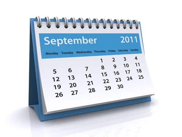 Stock image September 2011 calendar