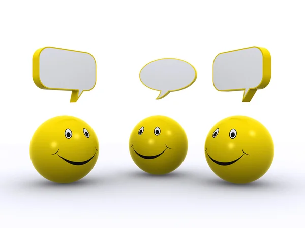 Smiley chat — Stock Photo, Image