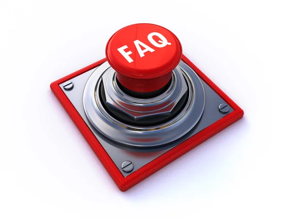 Botón FAQ — Foto de Stock