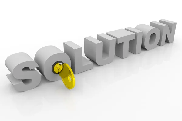Key to solution — Stock Photo, Image