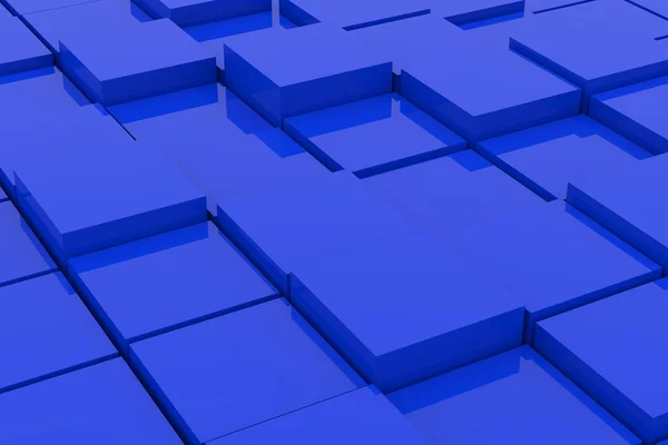 Абстрактные голубые кубики — стоковое фото