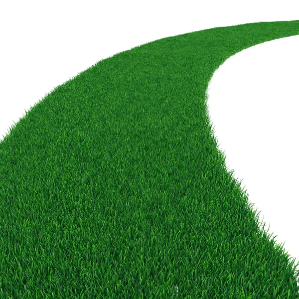 Road from grass — Stock Photo, Image