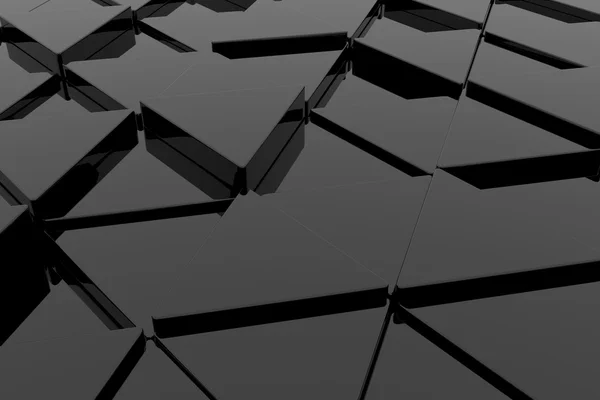 블랙 광택 삼각형 — 스톡 사진