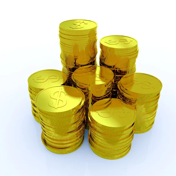 Gouden munten — Stockfoto
