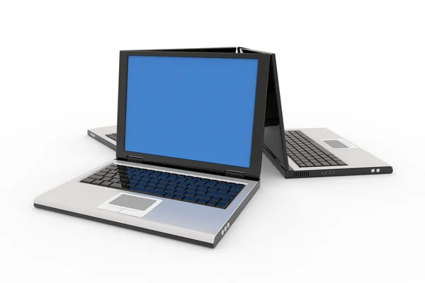 Laptops isolated on white — Stock Photo, Image