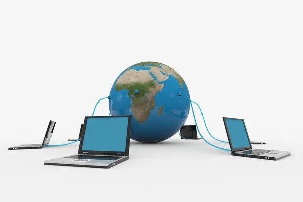 Globální počítačovou síť. Internet koncept. — Stock fotografie