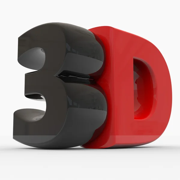 Glossy 3D text — Stock Photo, Image