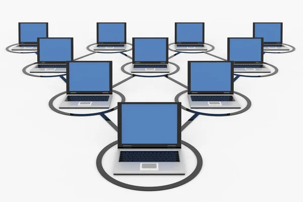 Rede de computadores . — Fotografia de Stock