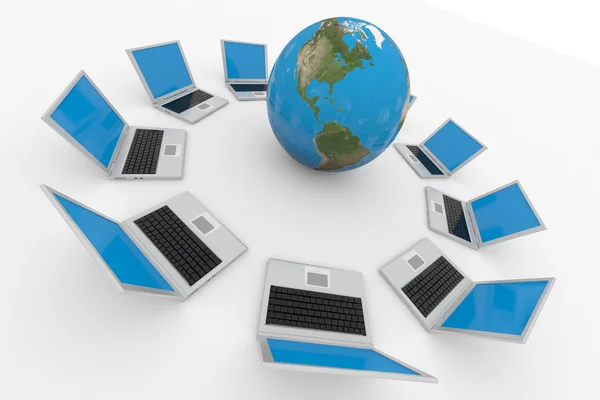 Global computer network. Internet concept. — Stock Photo, Image