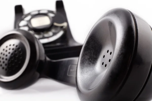 Vintage telefone rotativo preto — Fotografia de Stock