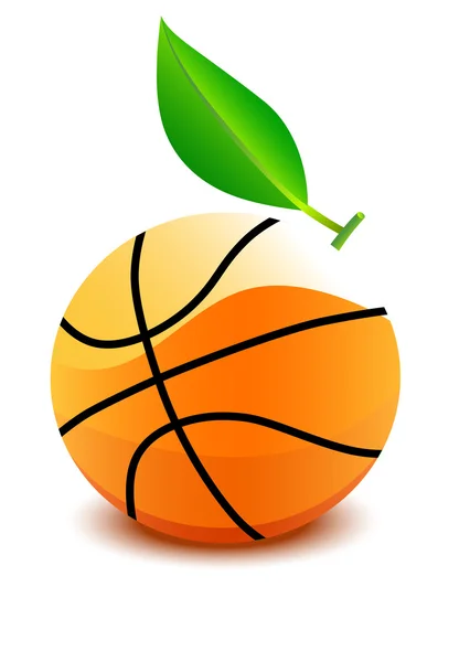 Basketball ball - an orange — Stock Vector