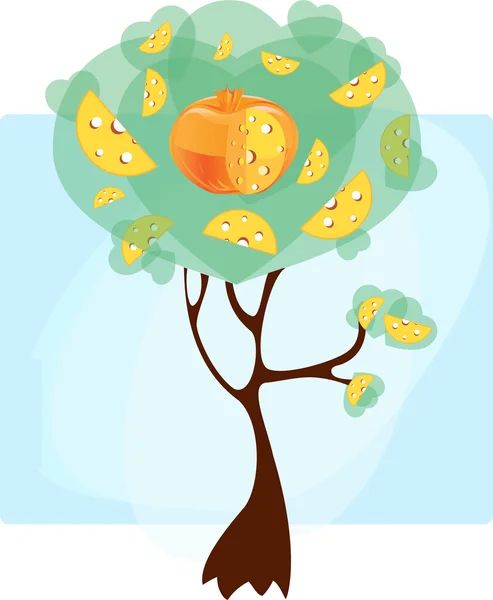 Τυρί δέντρο — Διανυσματικό Αρχείο
