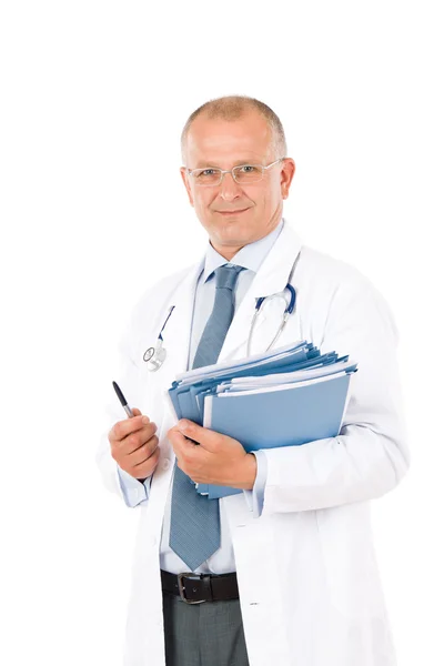 Volwassen arts man met stethoscoop professional — Stockfoto