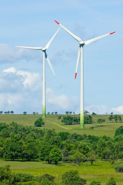 Énergie verte éoliennes générateurs écologie campagne — Photo