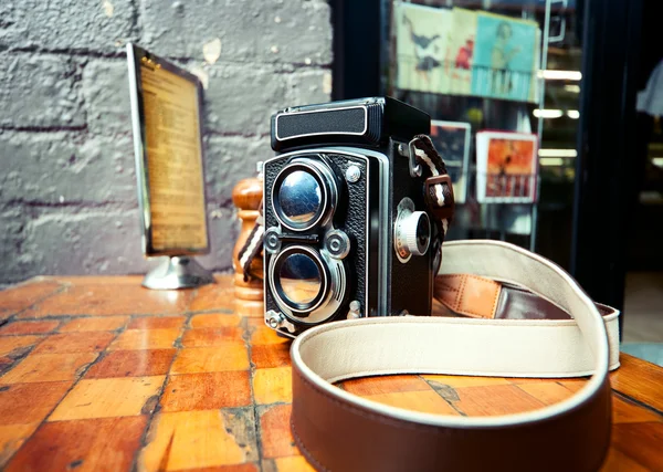 Old School TLR Camera — Stock Photo, Image