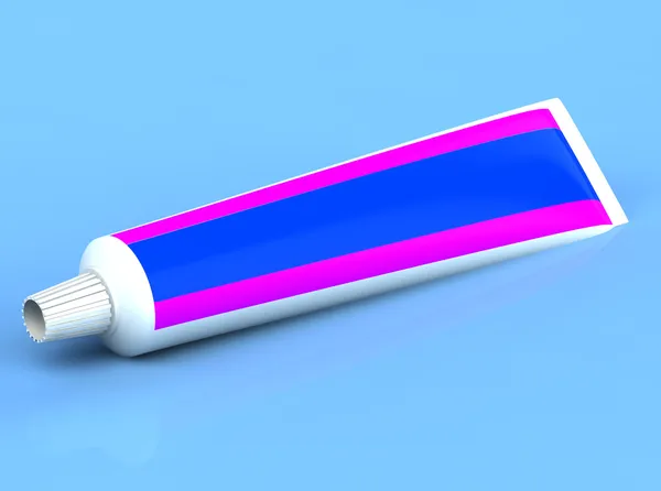 3D надані зубна паста — стокове фото