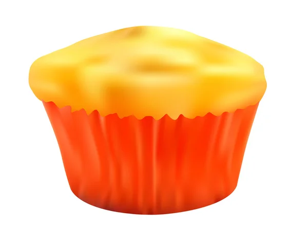 Sabroso muffin amarillo sin pasas y arándanos — Foto de Stock