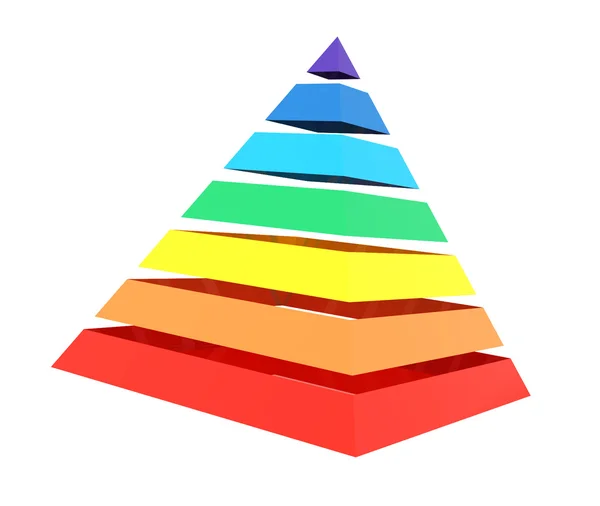 Primer plano de una pirámide de arco iris —  Fotos de Stock