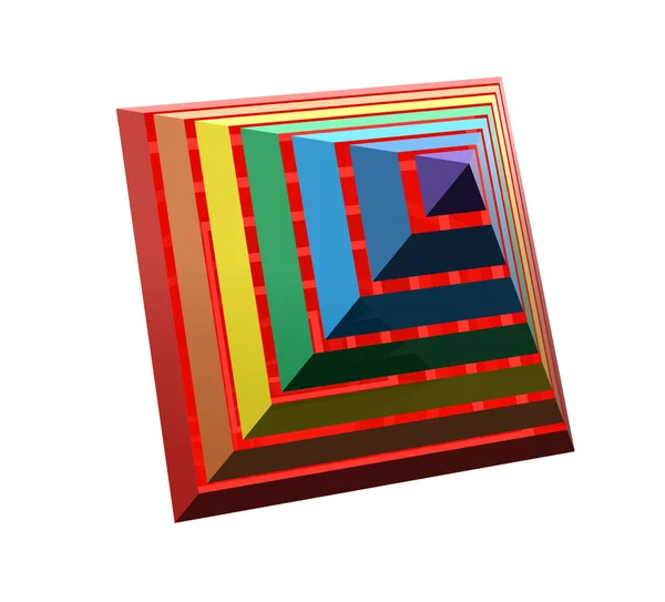 Närbild på en rainbow pyramid — Stockfoto