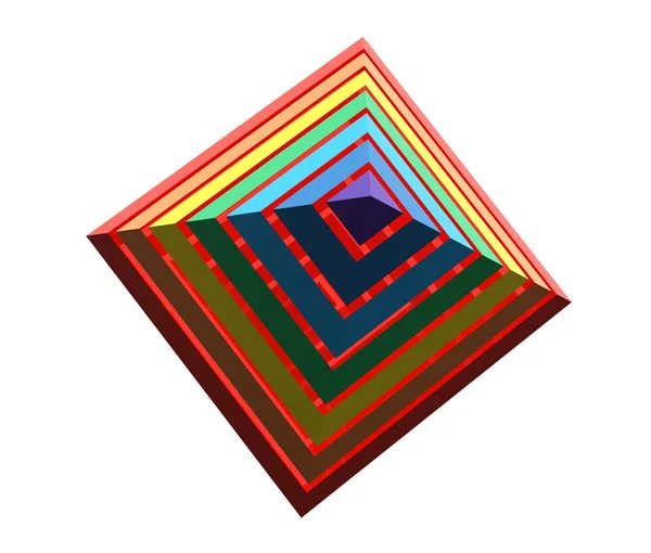 Zblízka rainbow pyramida — Stock fotografie