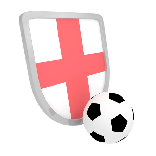England shield soccer isolated — Stock Photo, Image