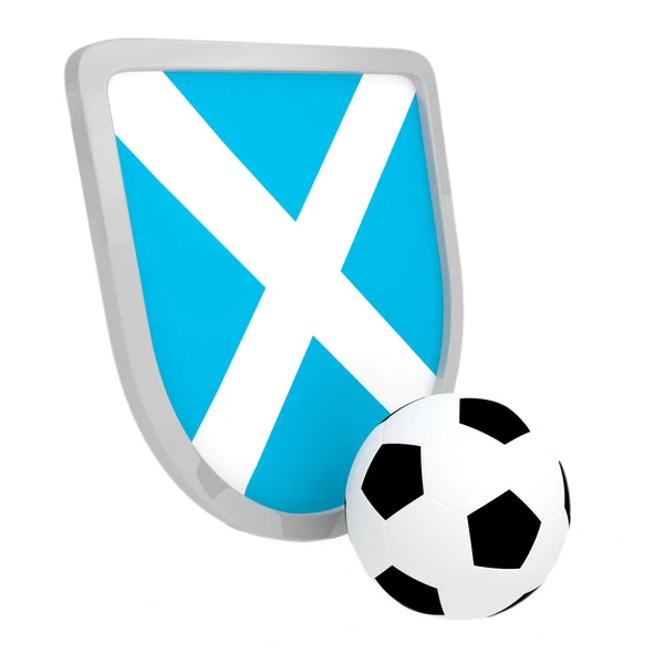 Scotland shield soccer isolated — Stock Photo, Image