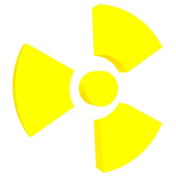 Sign of radiation isolated — Stock Photo, Image