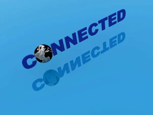 Küresel ağı ile dünya Küre — Stok fotoğraf